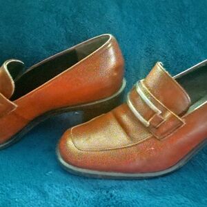 Nine West Tan Leather Loafers